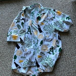 Oakland A’s baseball Hawaiian shirt 2024 giveaway